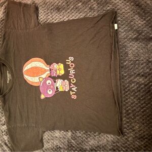 Hello Kitty Stay Curious Tee - Black and Pink